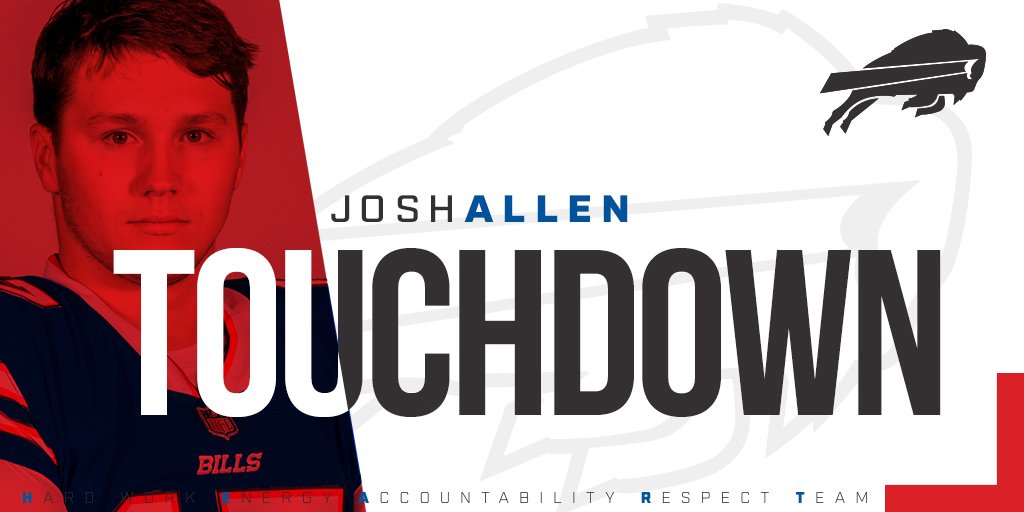 Josh Allen anota touchdown na vitória do Buffalo Bills