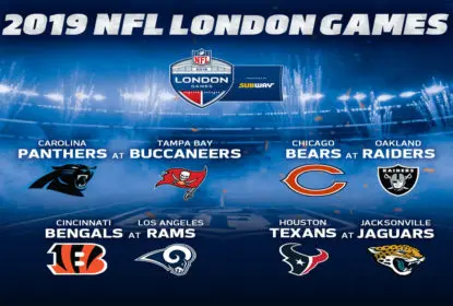 NFL anuncia quatro partidas da temporada 2019 em Londres - The Playoffs