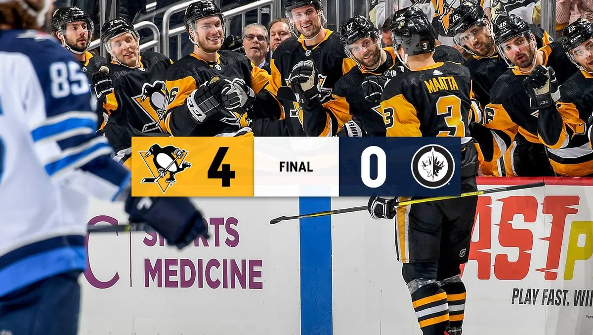 Pittsburgh Penguins derrota Winnipeg Jets e vence 8º jogo seguido