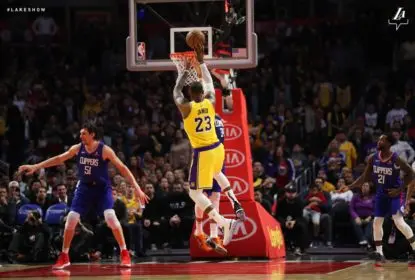 LeBron volta, flerta com triplo-duplo e Lakers batem os Clippers - The Playoffs