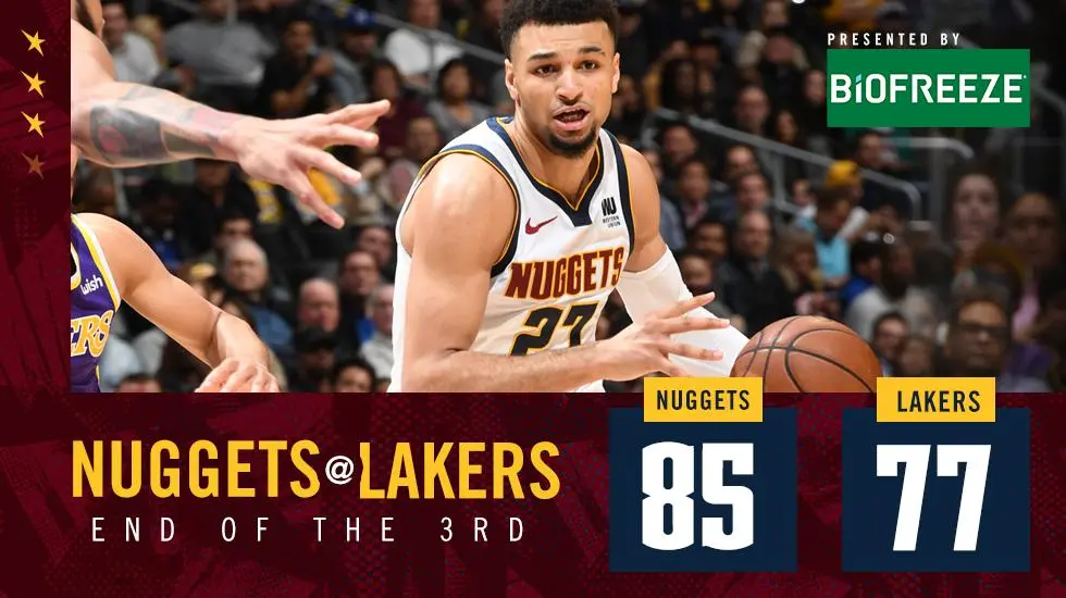 Nuggets vencem Lakers fora de casa