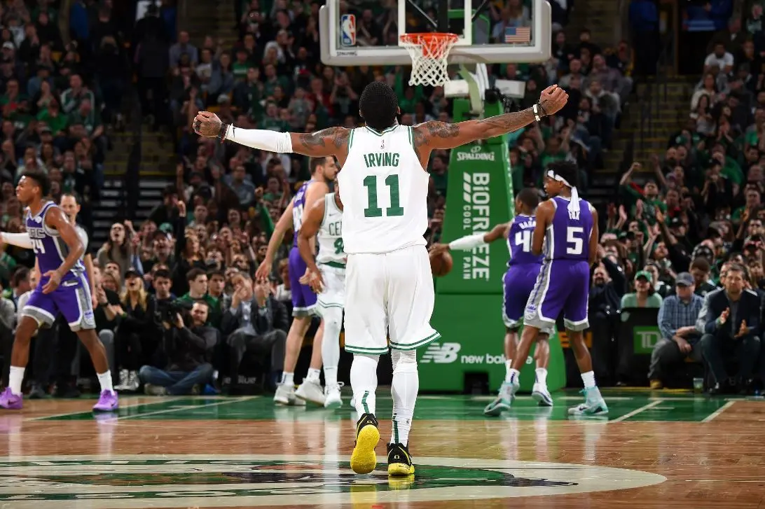 Irving anota TD e ajuda Celtics em triunfo