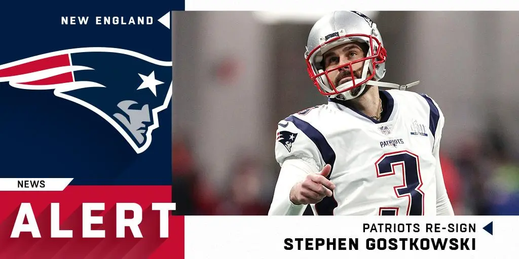 Stephen Gostkowski renova com o New England Patriots por duas temporadas