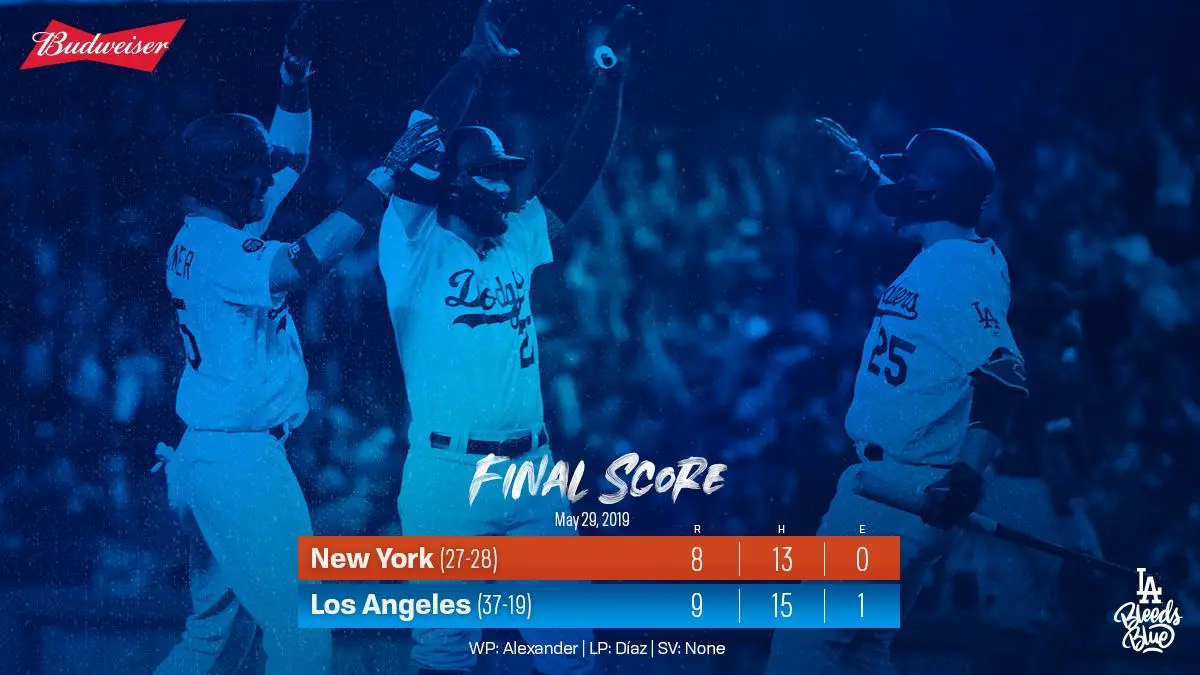 Com virada de tirar o fôlego, Dodgers derrotam Mets em Los Angeles