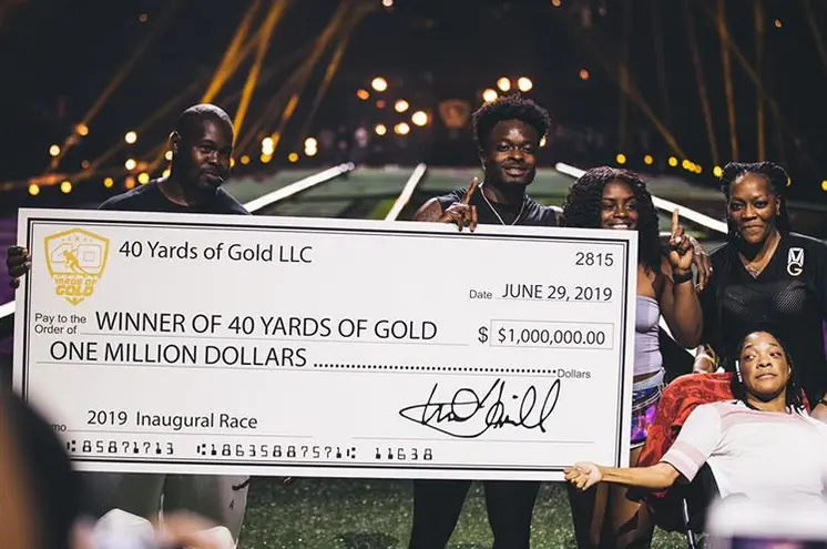 Marquise Goodwin, vencedor do 40 Yards of Gold