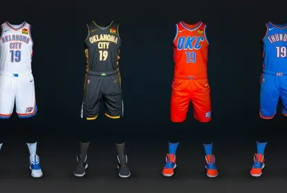 Oklahoma City Thunder apresenta os novos uniformes para temporada 19/20 da NBA - The Playoffs