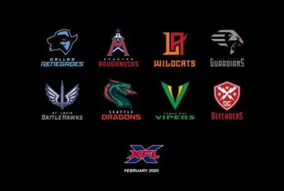 XFL revela nomes e logos das oito equipes da temporada 2020 - The Playoffs