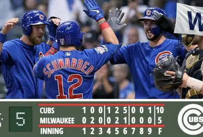 Com grand slam de Kyle Schwarber, Chicago Cubs brilha ofensivamente e vence Milwaukee Brewers - The Playoffs