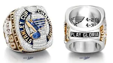 St. Louis Blues revela anéis de campeão com 282 diamantes - The Playoffs