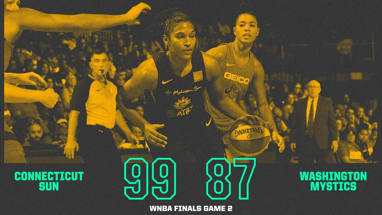 Sun vence Mystics no jogo 2 das finais da WNBA 2019