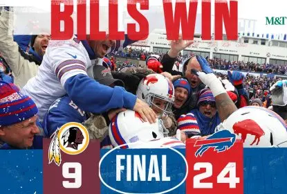 Bills controlam as ações, anulam os Redskins e vencem o jogo - The Playoffs