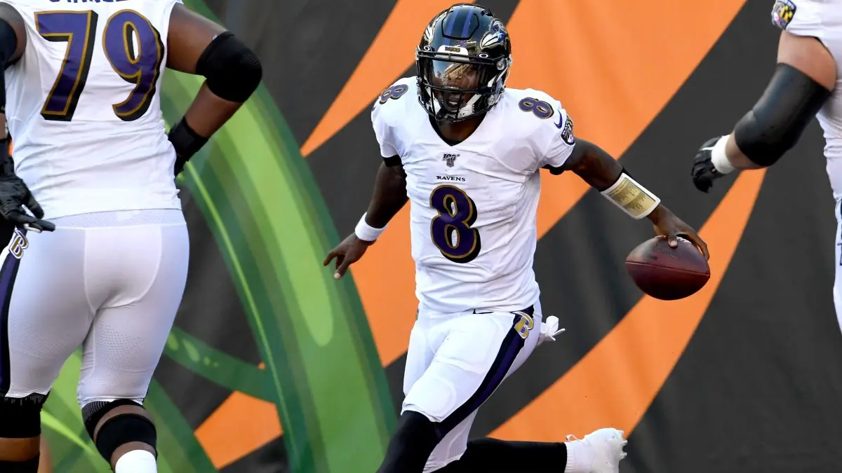 Baltimore Ravens de Lamar Jackson é o novo líder do Power Ranking NFL 2019 do The Playoffs