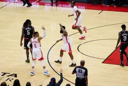 Houston Rockets vence Los Angeles Clippers por 102 x 93 com grande atuação de James Harden - The Playoffs