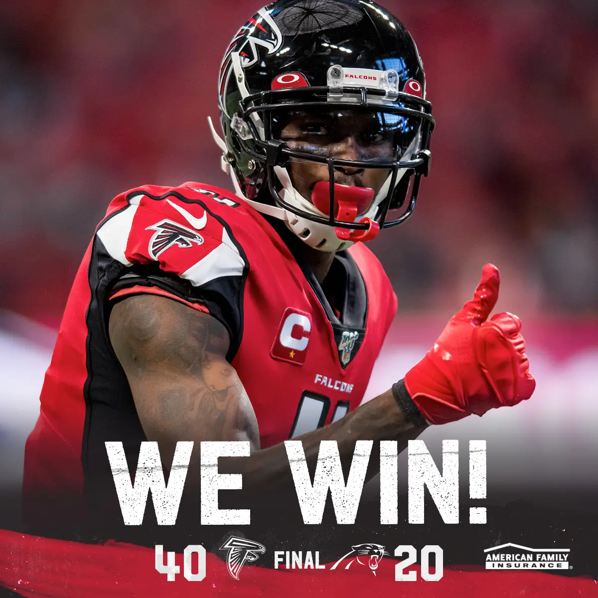 Atlanta Falcons derrota Carolina Panthers