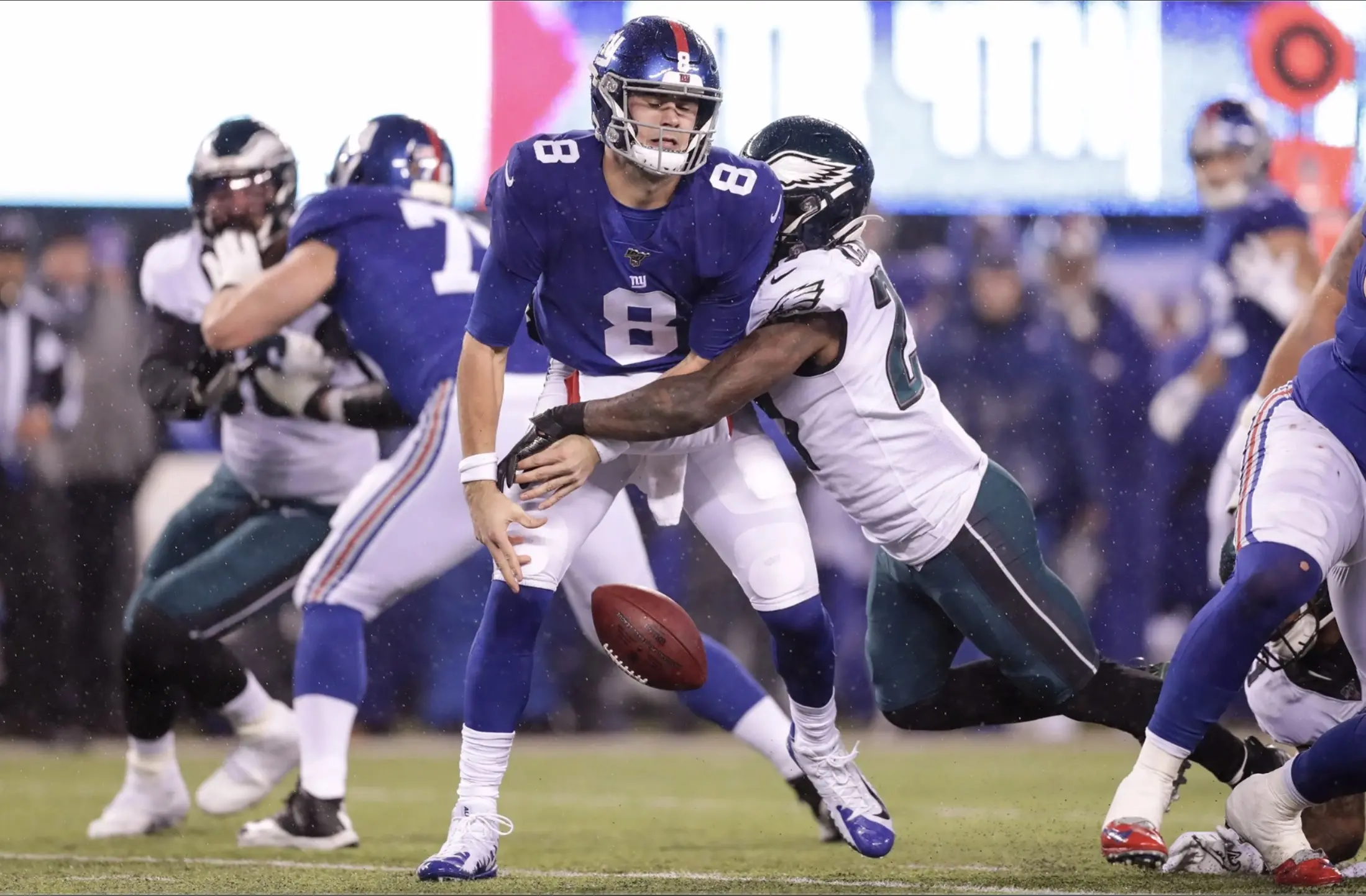 Eagles ganham sobre Giants, 34 a 17, na Semana 17 da NFL 2019