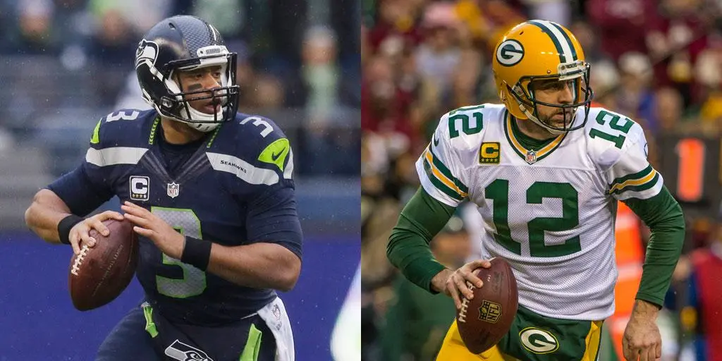 Duelo entre Russell Wilson e Aaron Rodgers será um dos atrativos da partida entre Green Bay Packers e Seattle Seahawks pelo Divisional Round da NFL 2019