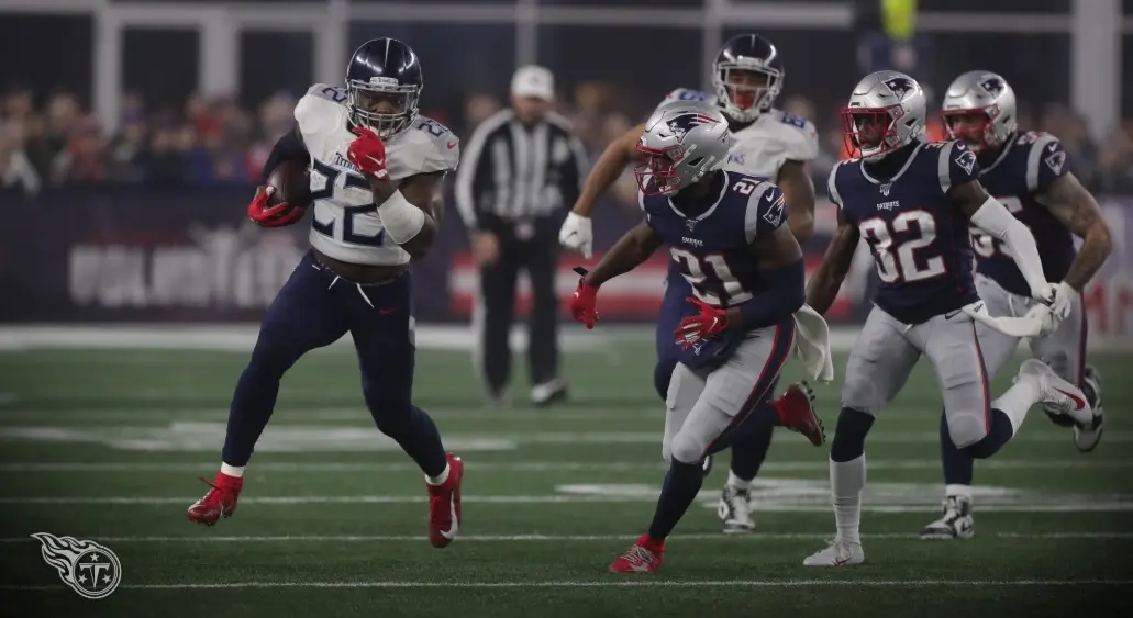 Derrick Henry - Tenesse Titans vs New England Patriots pelo wild card dos playoffs da NFL