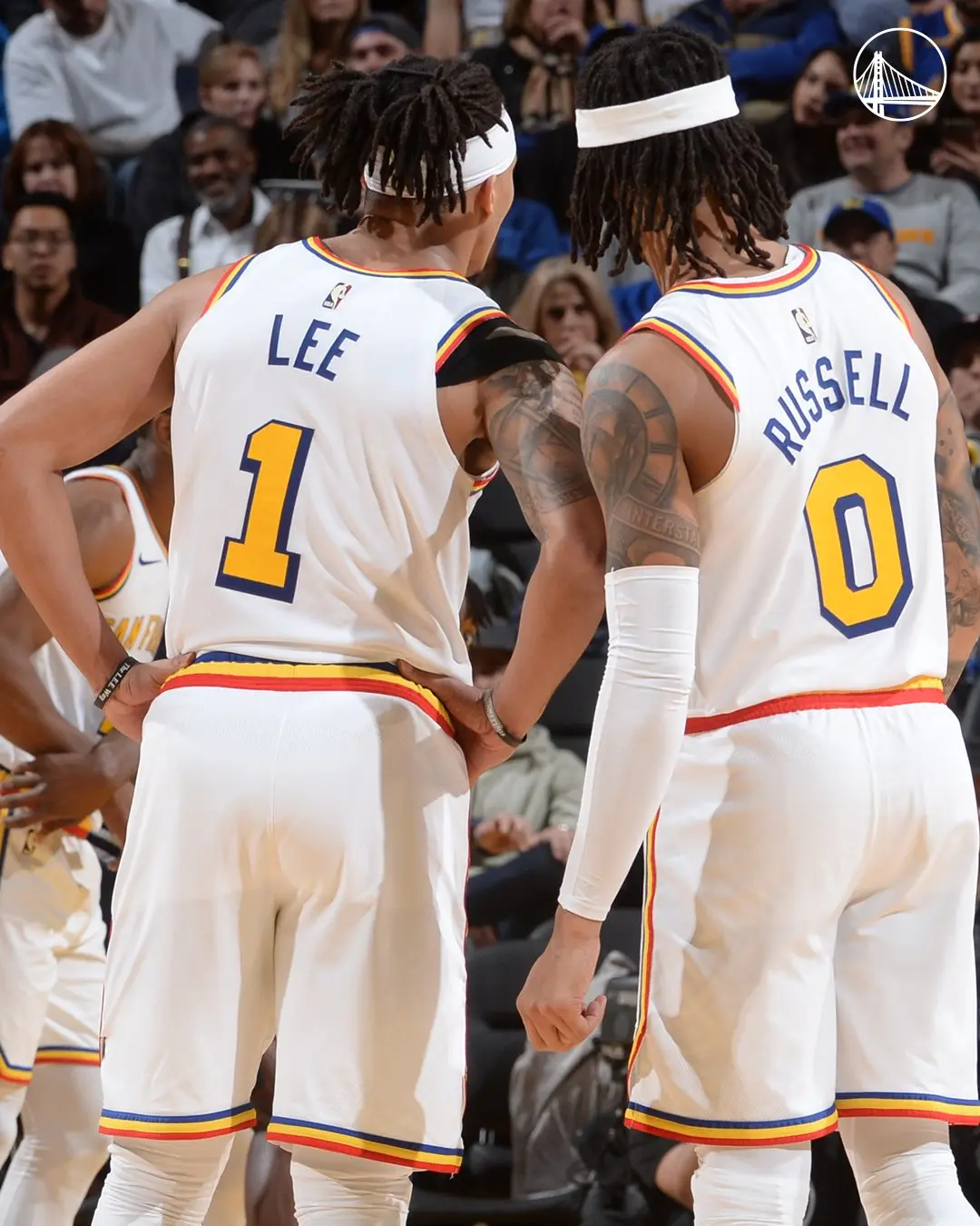 Damion Lee - D'Angelo Russell - Golden State Warriors - Denver Nuggets