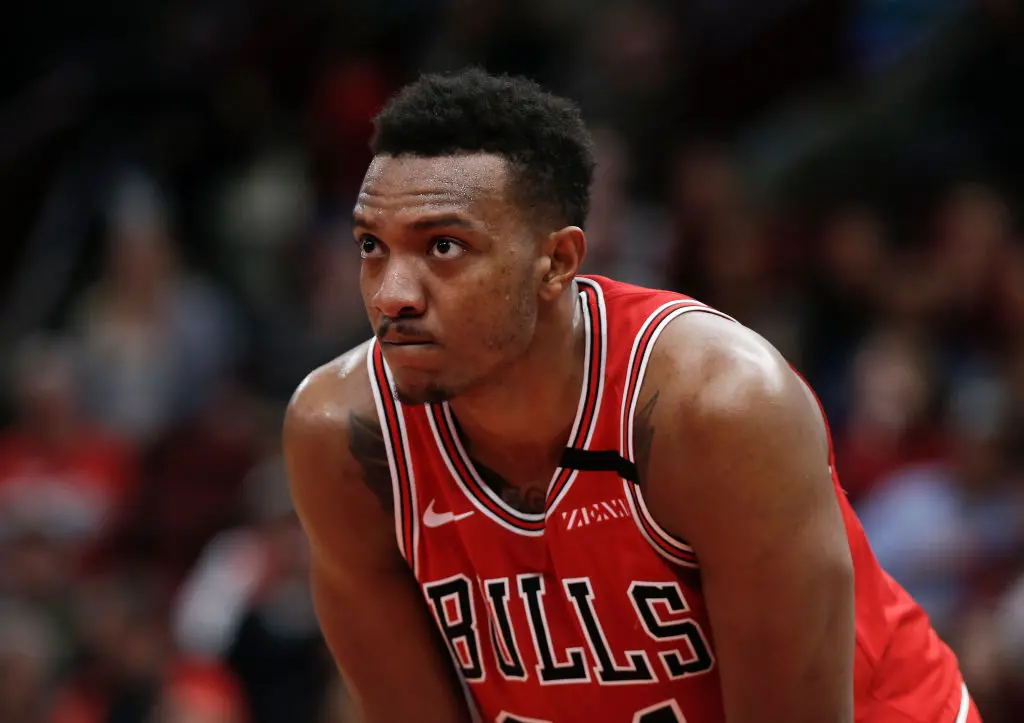 CHICAGO, ILLINOIS - JANUARY 04: Wendell Carter Jr. #34 of the Chicago Bulls plays during the second half against the Boston Celtics at United Center on January 04, 2020 in Chicago, Illinois