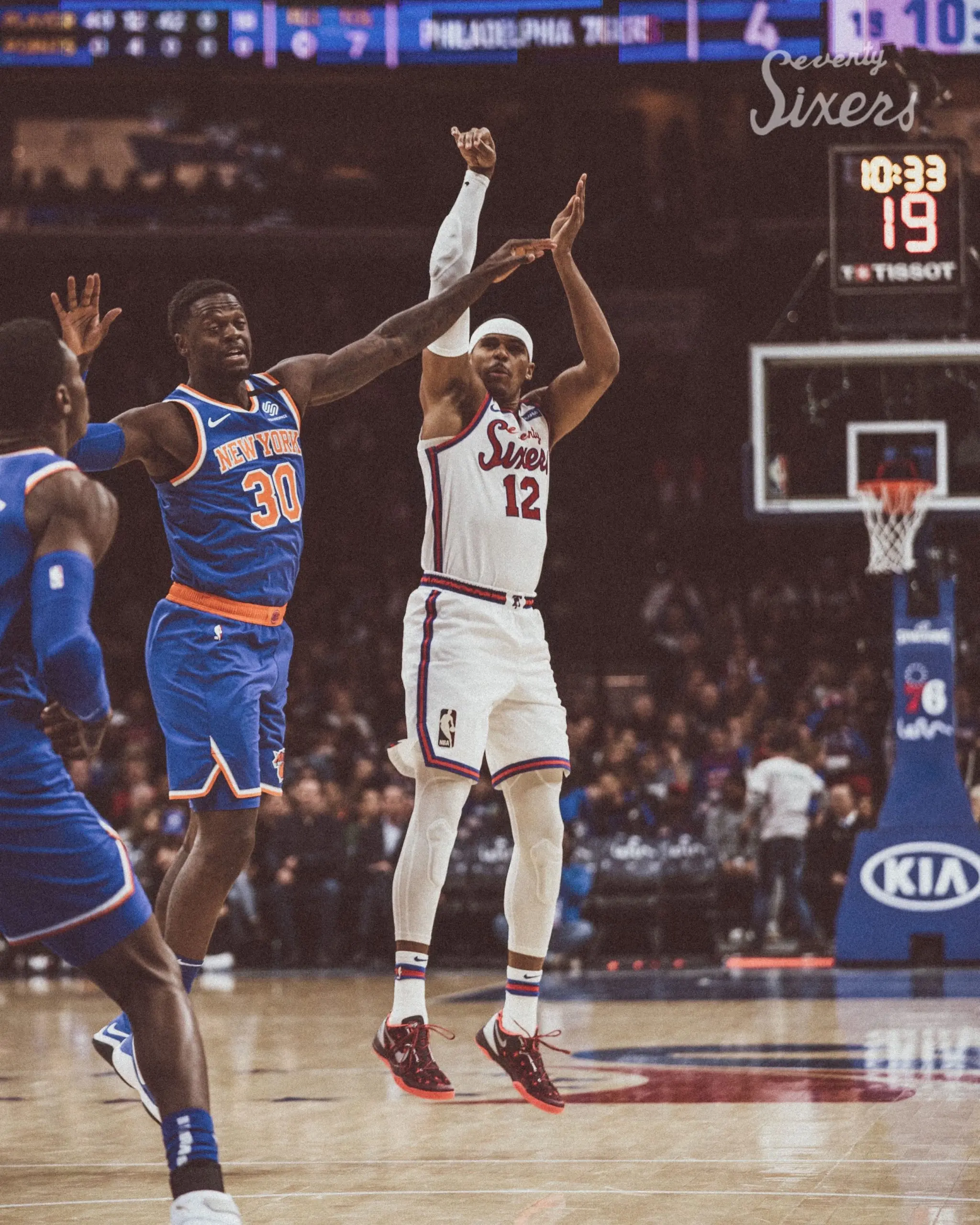 Desfalcados, 76ers batem Knicks com 34 pontos de Tobias Harris