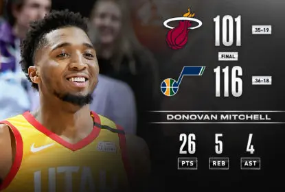 Em partida disputada, Jazz vence Heat em casa - The Playoffs