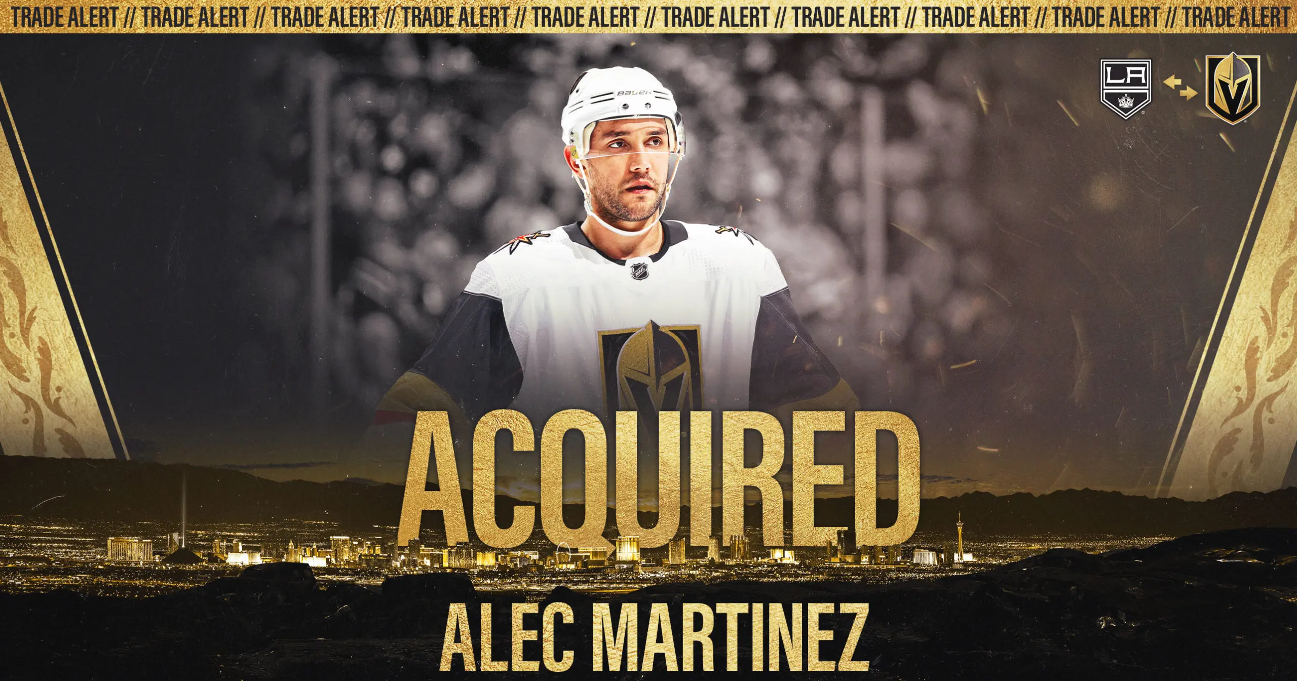 Vegas Golden Knights adquire Alec Martinez em troca com LA Kings