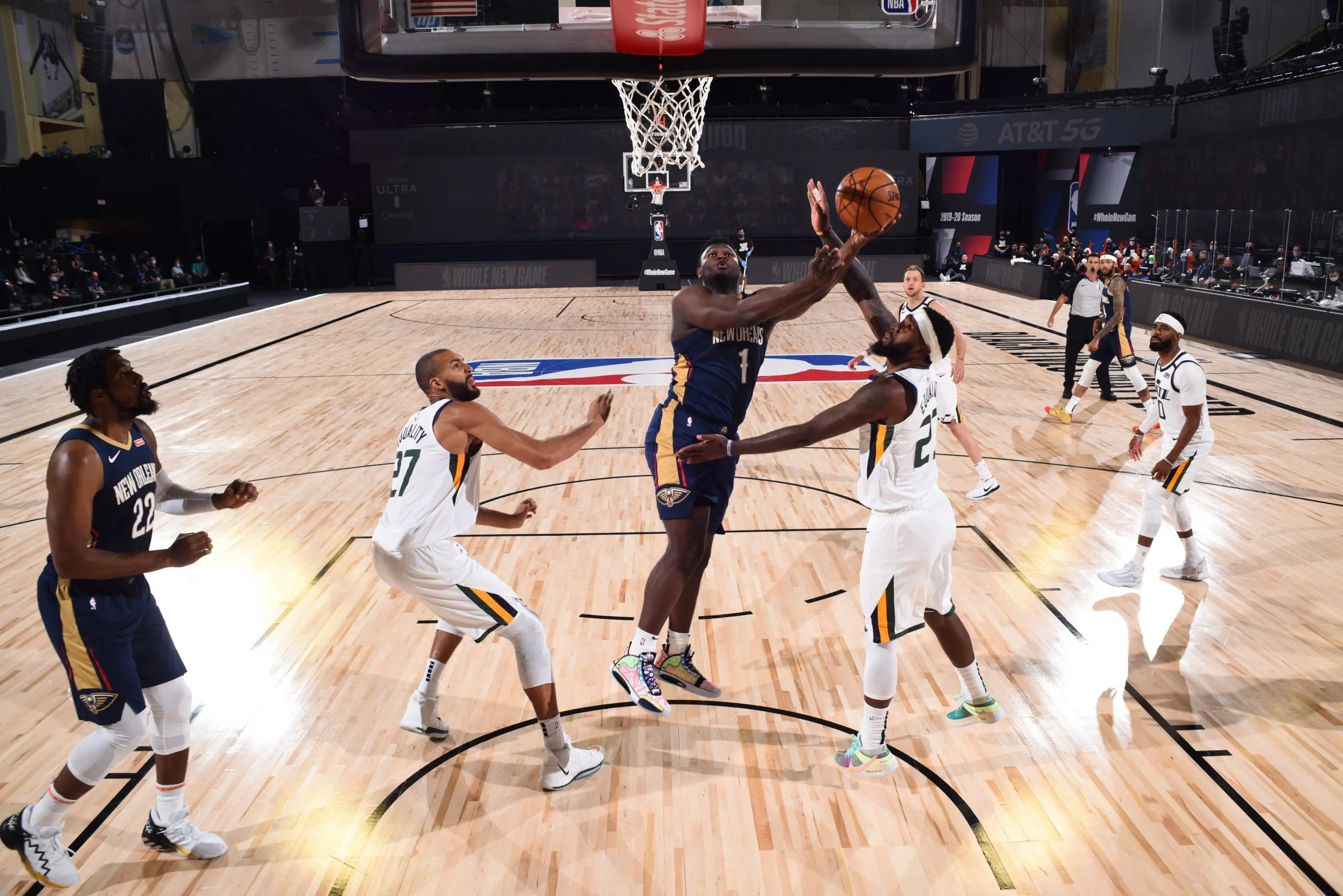 Jazz derrotam Pelicans em primeira partida no retorno da NBA