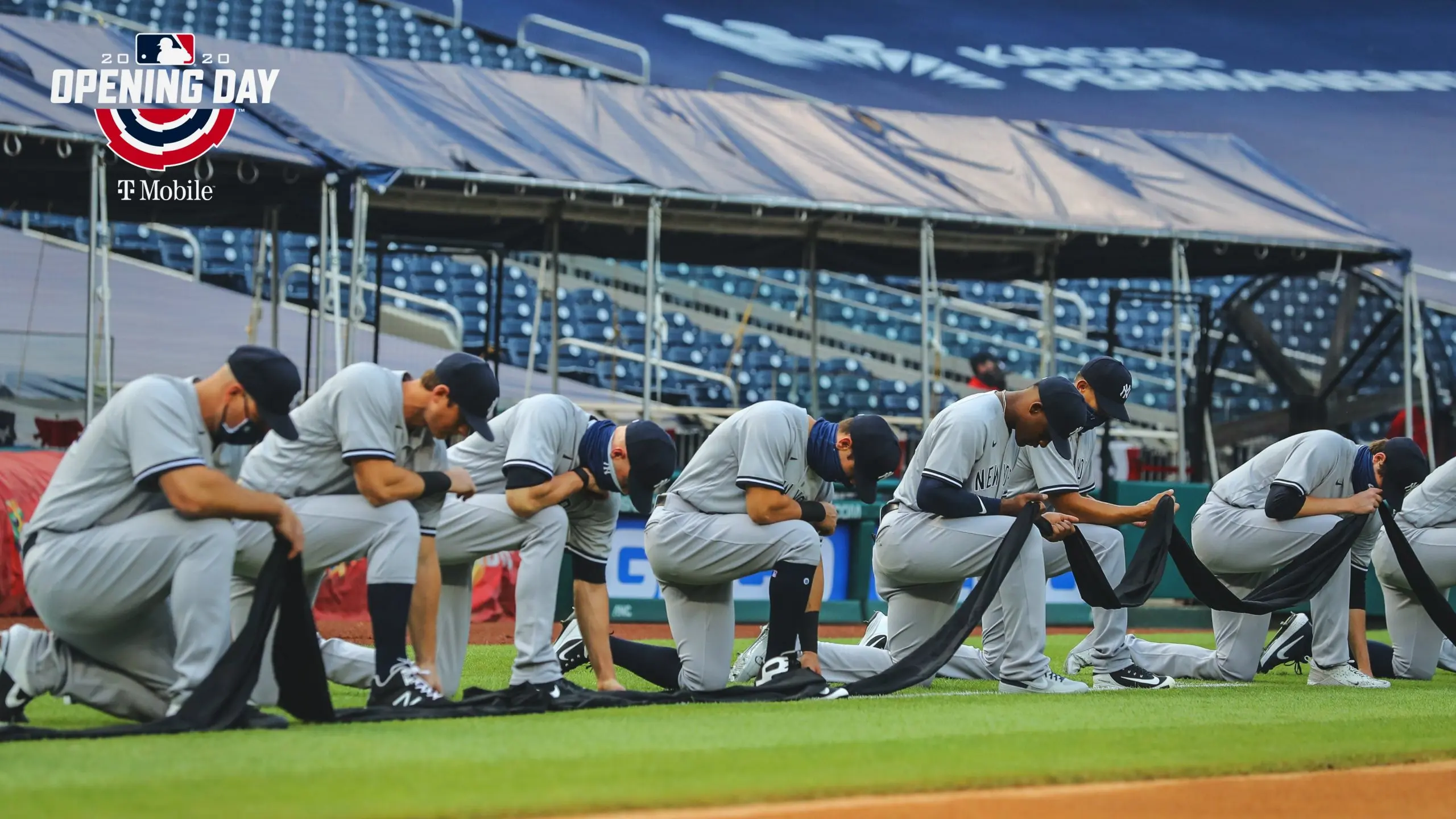 New York Yankees mostra união em apoio à causa da justiça social
