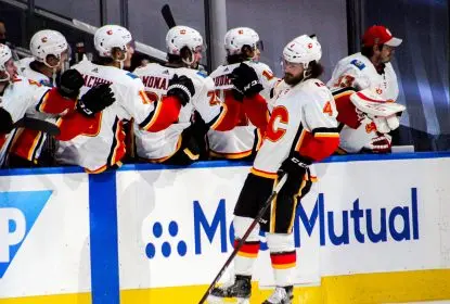 Dube marca dois no primeiro período e Flames batem Stars no jogo 1 - The Playoffs