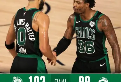 Com noite inspirada de Tatum, Celtics batem Raptors e abrem 2 a 0 na série - The Playoffs