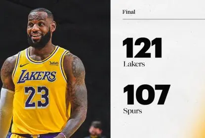 Aniversariante LeBron James comanda vitória dos Lakers contra os Spurs - The Playoffs