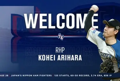 Kohei Arihara assina contrato de dois anos com Texas Rangers