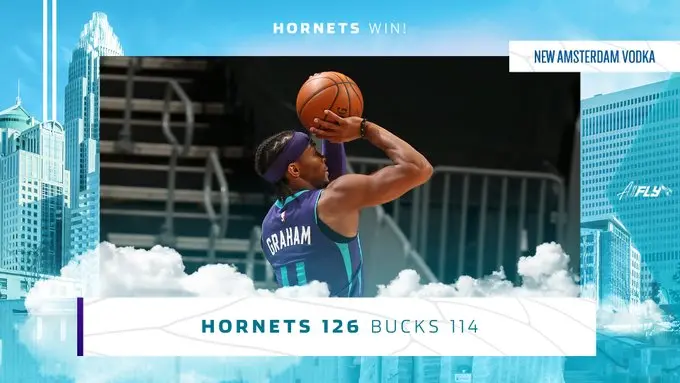 Hornets vencem Bucks