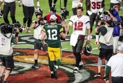 Tampa Bay Buccaneers vs Green Bay Packers - Tom Brady e Aaron Rodgers