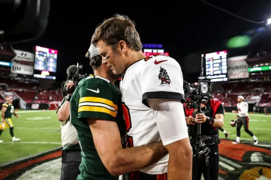Tom Brady e Aaron Rodgers - Tampa Bay Buccaneers vs Green Bay Packers