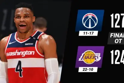 Na prorrogação, Washington Wizards vira e vence o Los Angeles Lakers - The Playoffs