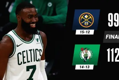 Jokic faz 43 pontos, mas coletivo leva vantagem e Celtics vencem Nuggets - The Playoffs