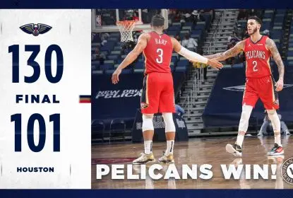 Pelicans alcançam quarta vitória seguida em triunfo contra os Rockets - The Playoffs