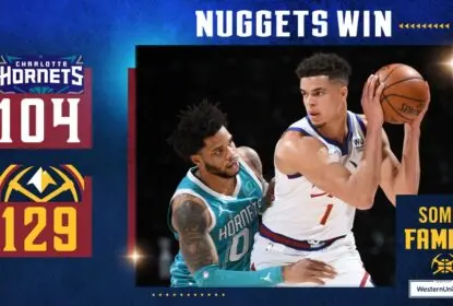 Em dia de recorde de Nikola Jokic, Nuggets vencem Hornets - The Playoffs