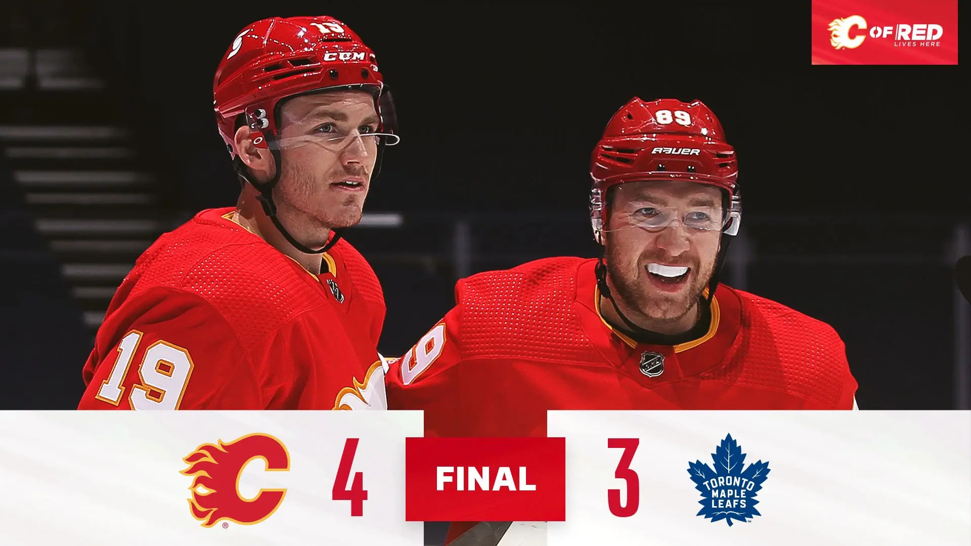 Flames vencem e provocam terceira derrota seguida dos Maple Leafs