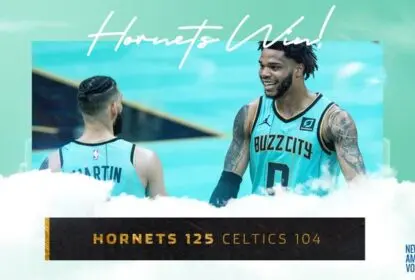 Hornets dão show de 3 pontos e vencem Celtics