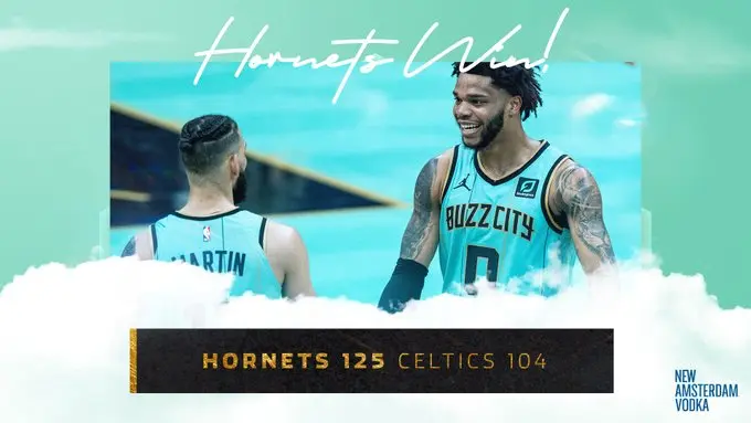 Hornets dão show de 3 pontos e vencem Celtics