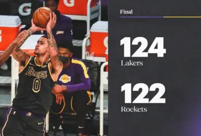 Sem LeBron James e Anthony Davis, Lakers sofrem, mas vencem os Rockets - The Playoffs