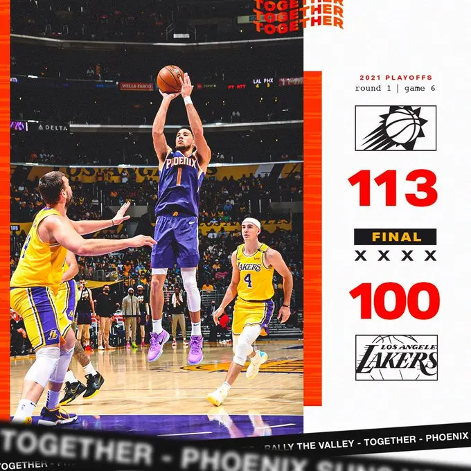 Suns vencem Lakers e avançam
