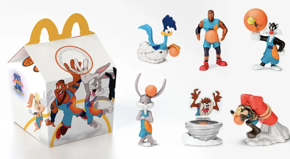 McDonald's anuncia brinquedos do novo Space Jam para o McLanche Feliz