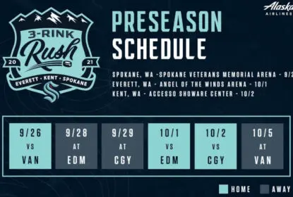 Seattle Kraken fará seu primeiro jogo em 26 de setembro - The Playoffs