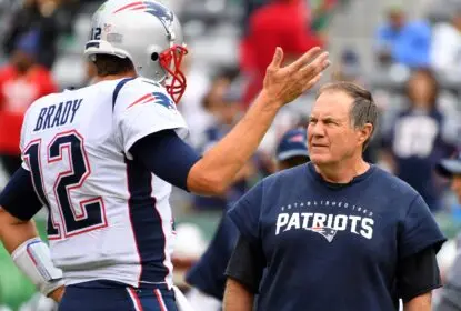 Tom Brady and Bill Belichick at the New England Patriots