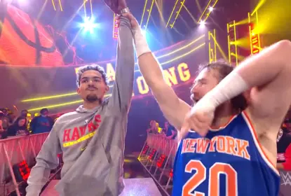 Trae Young aparece em evento da WWE no Madison Square Garden - The Playoffs