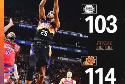 Suns seguem imbatíveis, quebram recorde e batem Pistons em casa - The Playoffs