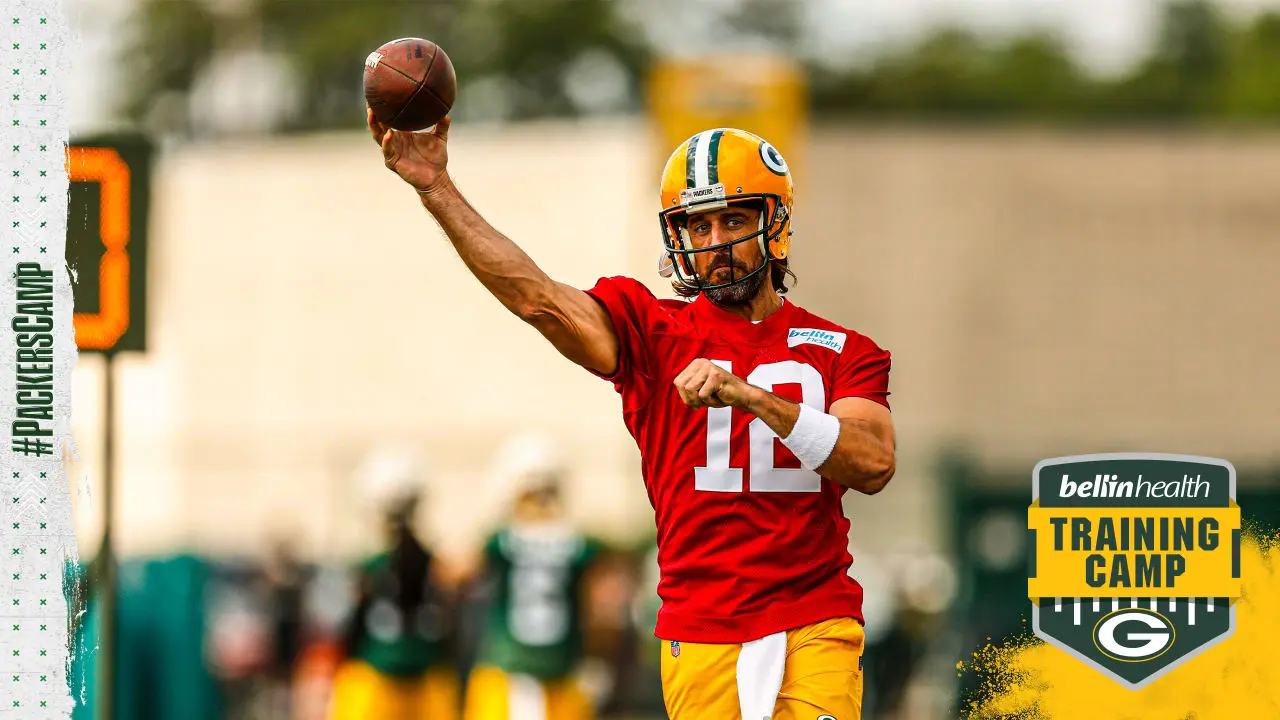 Aaron Rodgers quarterback Green Bay Packers training camp